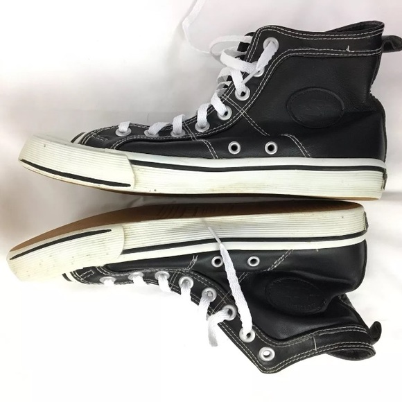 SOLD Vtg Leather Starter 'JACK' High Top Sneakers - Picture 4 of 8
